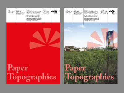 Paper Topographies branding poster