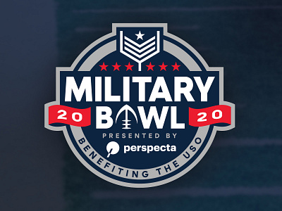 Military Bowl | Redesigned logo bowl game branding college football logo military redesign