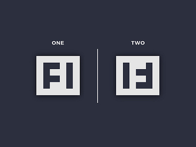 Concept Logo - Floor It concept f i letters logo