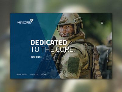 Landing Page Concept concept design landing military mobile page website