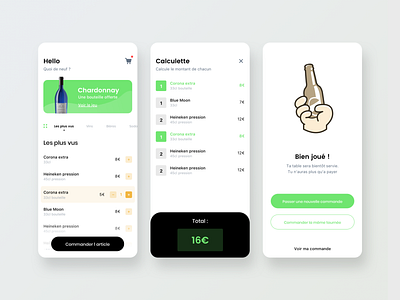 Minimalist bar command app design green minimal minimalist ui