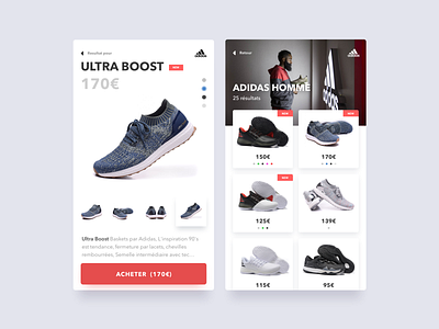 Adidas fun test app design mobil mobile shoes shop ui uidesign ux uxdesign uxui uxui design