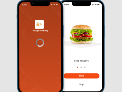 Food App on Mobile app design foodapp icon illustration mobiletemplate ui uidesign ux