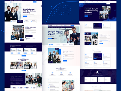 Multipage Business Agency Site design icon illustration ui uidesign user experience user interface ux