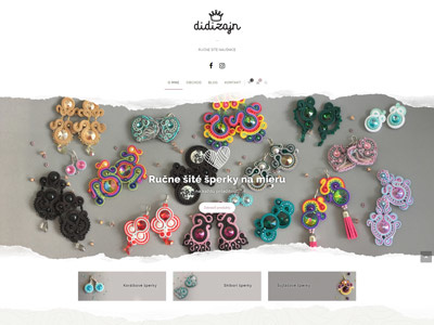 Didizajn - handmade jewelry webdesign woocommerce