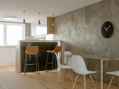 Kitchen 3d design inspire interior kitchen modern visualization