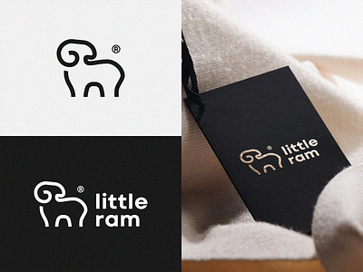 little ram logo branding design graphic design icon illustration logo pictogram vector