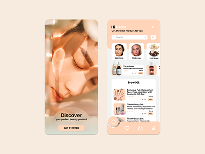Beauty Product App app branding clean clean design daily e commerse graphic design mobile app mobile design skincare app ui ui design ui ux user ux