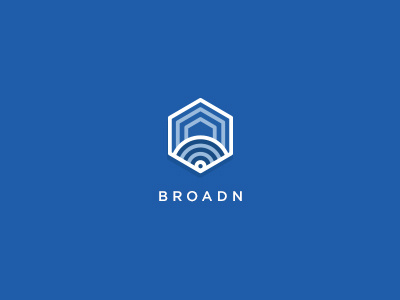 Broadn Logo blue broadn community hexagon icon logo music symbol
