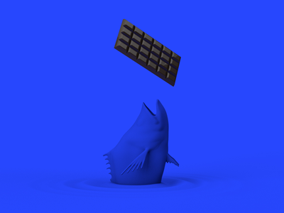 Chocolat.js 3d c4d chocolat.js chocolate fish illustration javascript plugin render