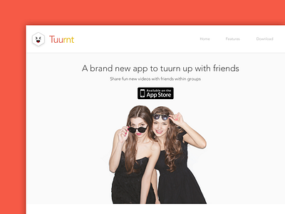 Tuurnt - Web Page for App Promotion