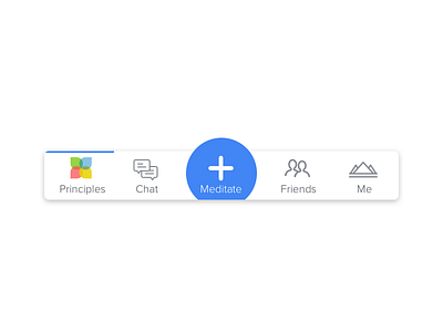 Tab Bar Icons bottom bar buttons chat friends hamburger icons ios meditate navigation post tab bar tabs