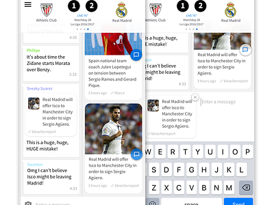 Concept: Combine Sports News With Sports Chatting
