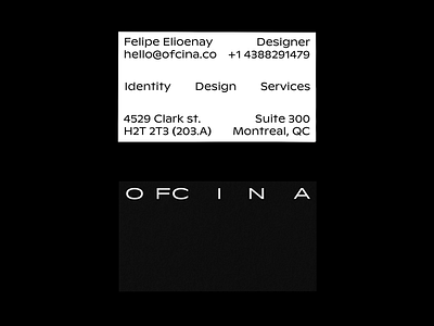 ofcina.co — business card