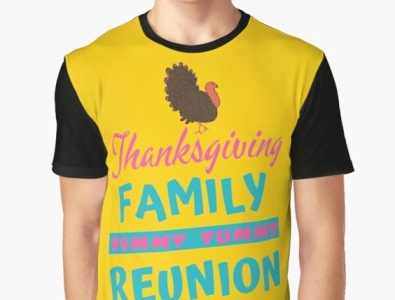 Thanksgiving family funny t-shirt green mom