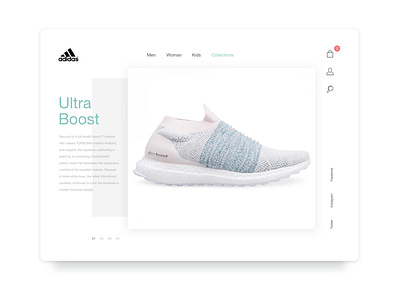 Ultra Boost website daily ui design design exercise ecommerce sneaker ui ux web design webshop
