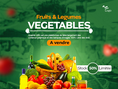 Afficher pour fruits et légumes branding graphic design logo motion graphics ui