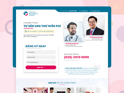 Lead Generation Landing Page for Hospital hospital landing page design lead generation