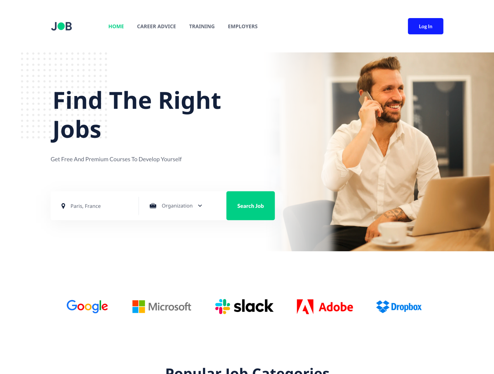 Job Search Landing Page By Tufayel Ahmed Nayef For Pixeleton On