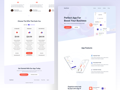App Landing Page agency website template android vector concept app landing page design application dashboard b2b cryptocurrency company corporate minimal web illustration new trend typography pixeleton popular trending modern product ecommerce saas team oreo ui ux mvp ios user interface experience