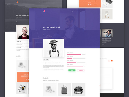 Responsive Resume Template by Tufayel Ahmed Nayef on Dribbble
