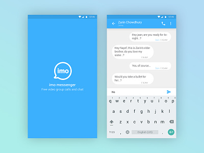 Redesign : imo messenger android app best shot chat clean dribbble best facebook imo ios material design messenger mobile app