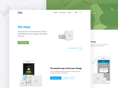 Tile Redesign Project (Web) color creative dashboard google landing page minimal template tile tile app typography ui ux