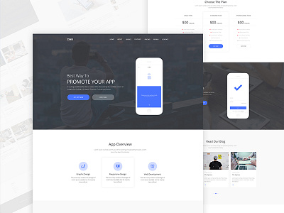 ZIMU : App Landing Page