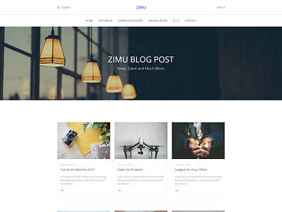 ZIMU : E-commerce Web Template by Tufayel Ahmed Nayef on Dribbble