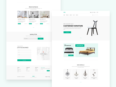 ZIMU : E-commerce Web Template agency app landing page design dribble ecommerce new shots popular premium template ui ux website