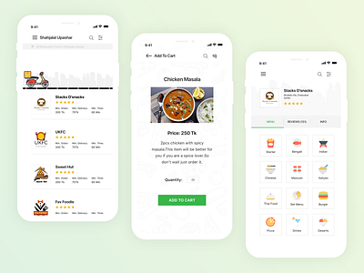 Big Bite iOS UI Kit app delivery ui kit clean design food food preference location groceries list view map post profile mobile app design mobile app experience onboarding product ui screen ui bundle side menu splash ui ux