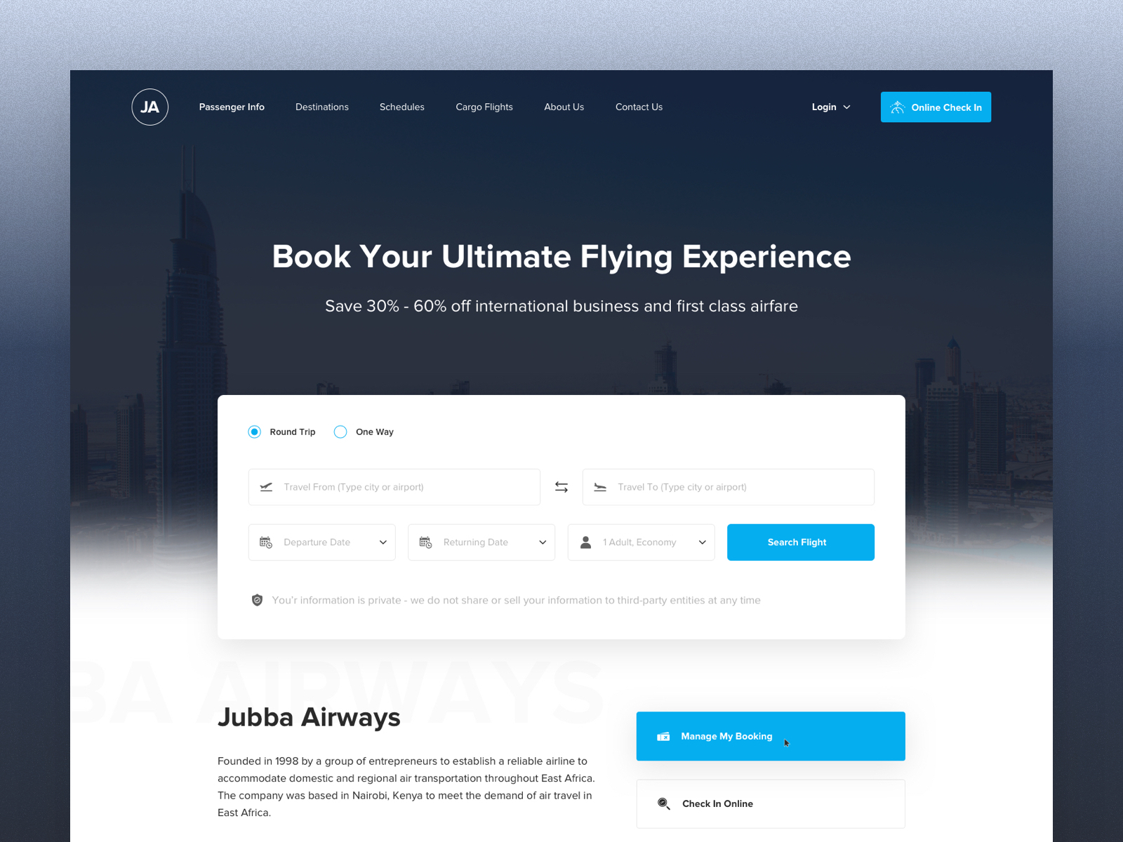 Jubba Airways: Home Page