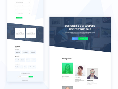 Event Landing Page by Tufayel Ahmed Nayef on Dribbble