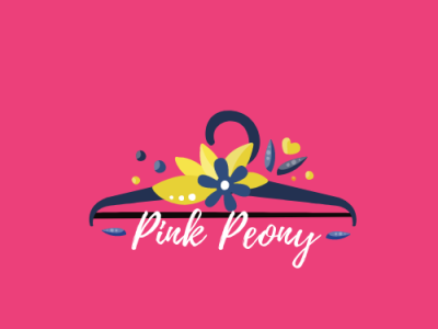 pink peony logo by A.K. Maruf on Dribbble