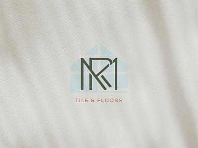 Logo for "MR Tile & Floor" adobe illusrtator branding cersmics logo graphic design illustration logo t shirt design tiles logo
