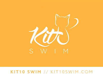 Kit10 Swim Logo kit10swim logo design summer swim