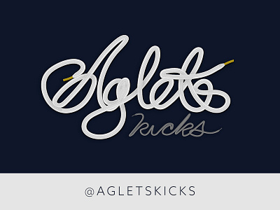 Aglets Kicks Logo Design design fashion hypebeast logo sneakers