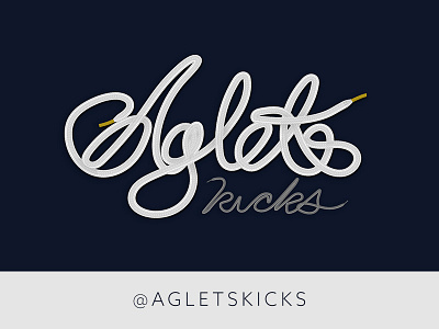Aglets Kicks Logo Design