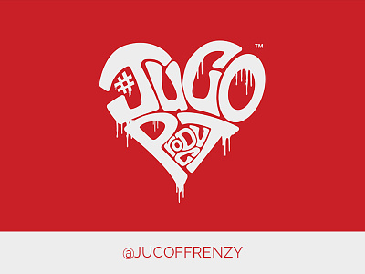Juco FB Frenzy Logo football heart logo sports