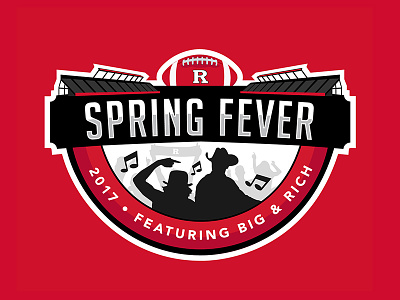 Rutgers Spring Fever Logo concert event fever logo sports spring