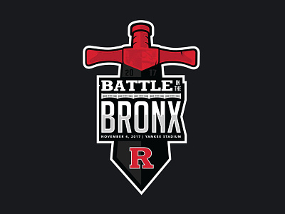 Rutgers Battle in the Bronx Logo bronx logo rutgers sports yankees