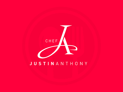Chef Justin Anthony chef logo monogram
