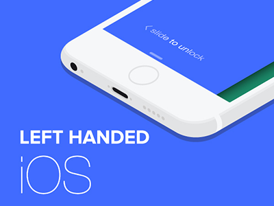 Left handed iOS apple concept interface ios left left handed mobile ui ux