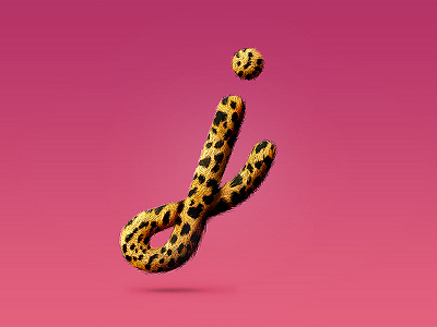 J for 36 Days of type. animal j jaguar pink textura texture tiger tigre