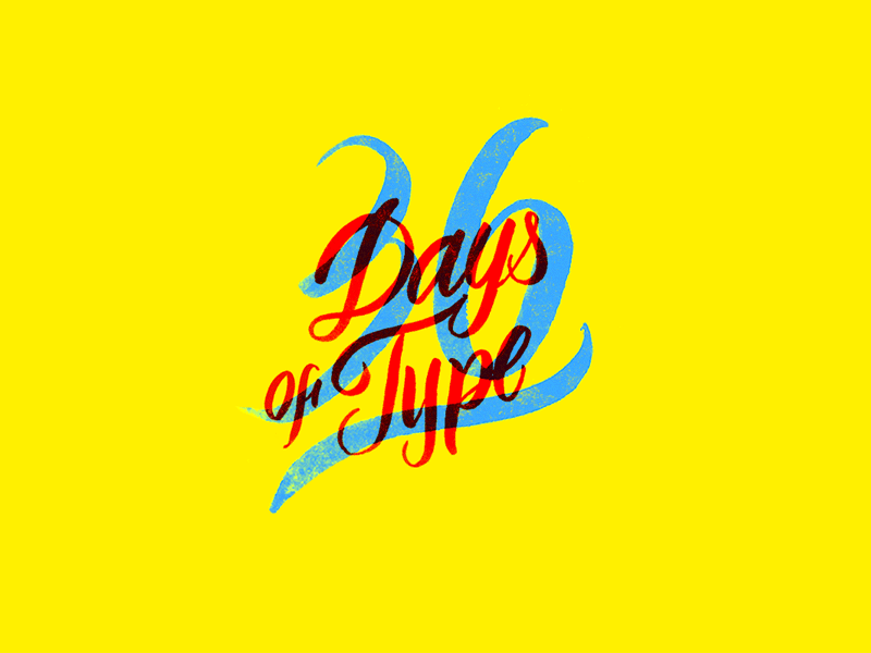 36 Days of type animation lettering type