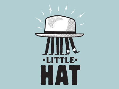 little hat gig poster illustration print