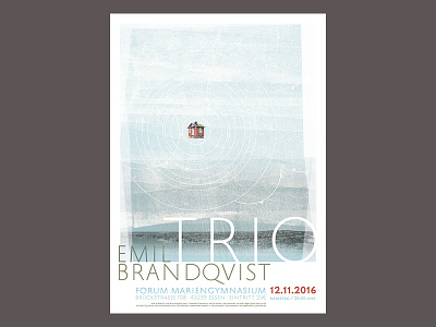 Emil Brandqvist Trio concert gig poster print