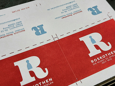 Roskothen corporate design letterpress print