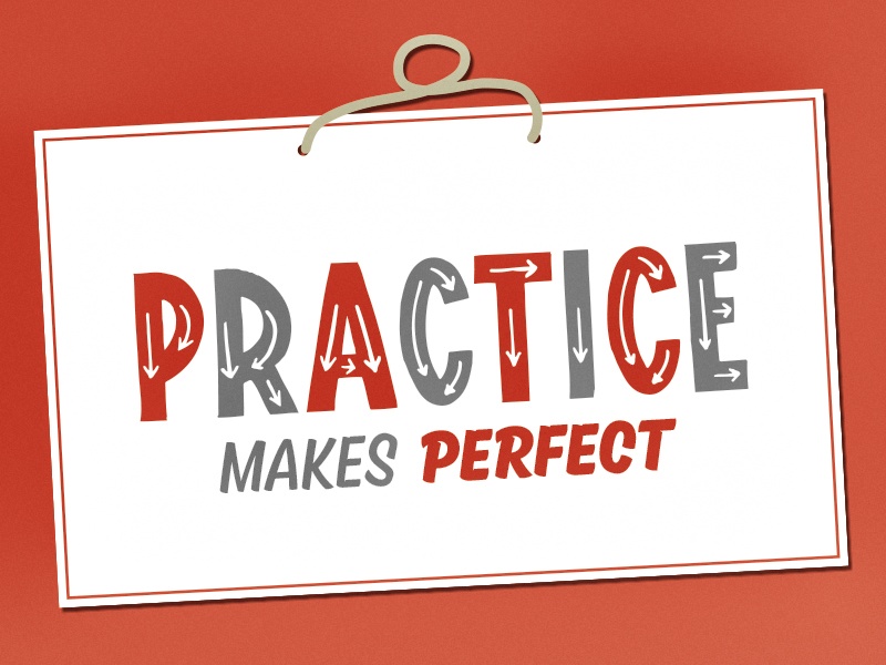 Practice makes perfect by Dirk Uhlenbrock on Dribbble