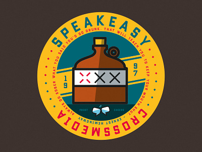 Speakeasy badge illustration